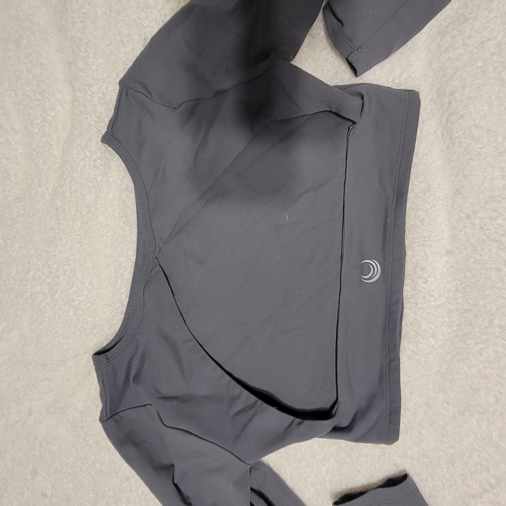 Chic Dark Gray Crop Top